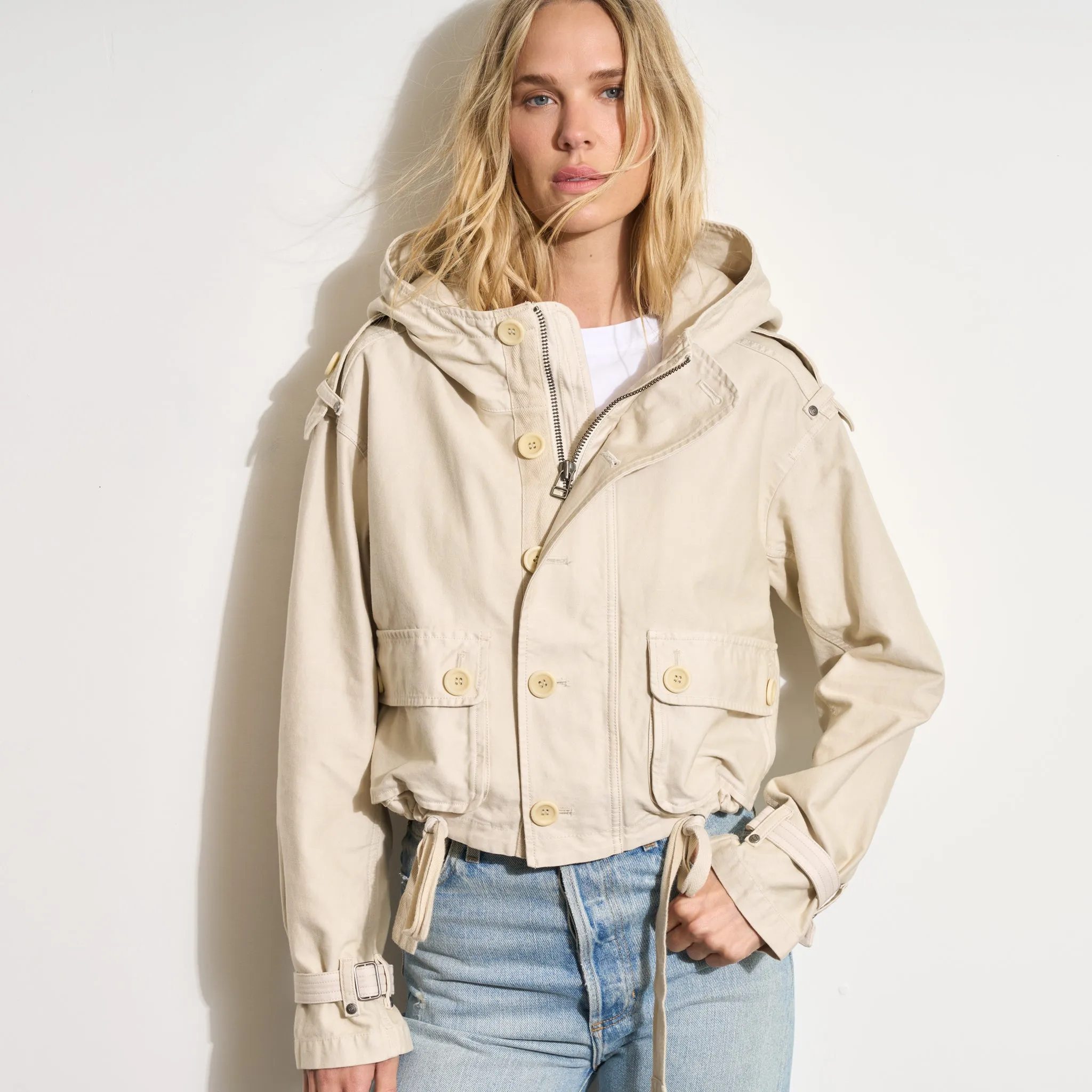Finnian Hooded Utility Jacket sold by rowan