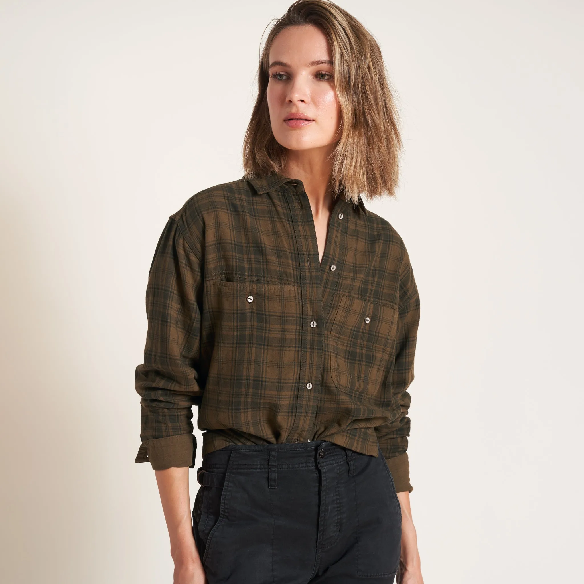 Dallas Oversized Plaid Shirt sold by rowan product image thumbnail 5