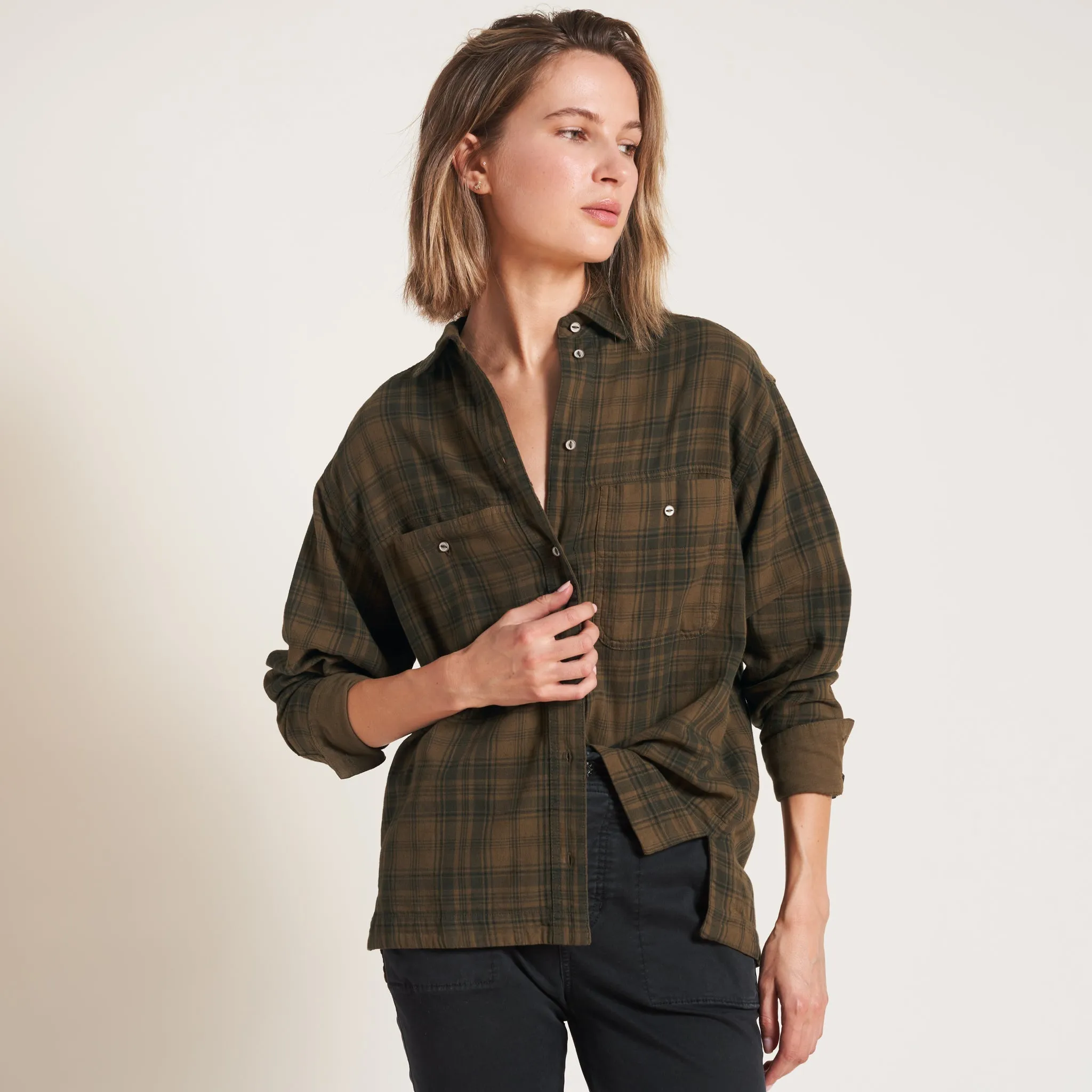 Dallas Oversized Plaid Shirt sold by rowan product image thumbnail 2