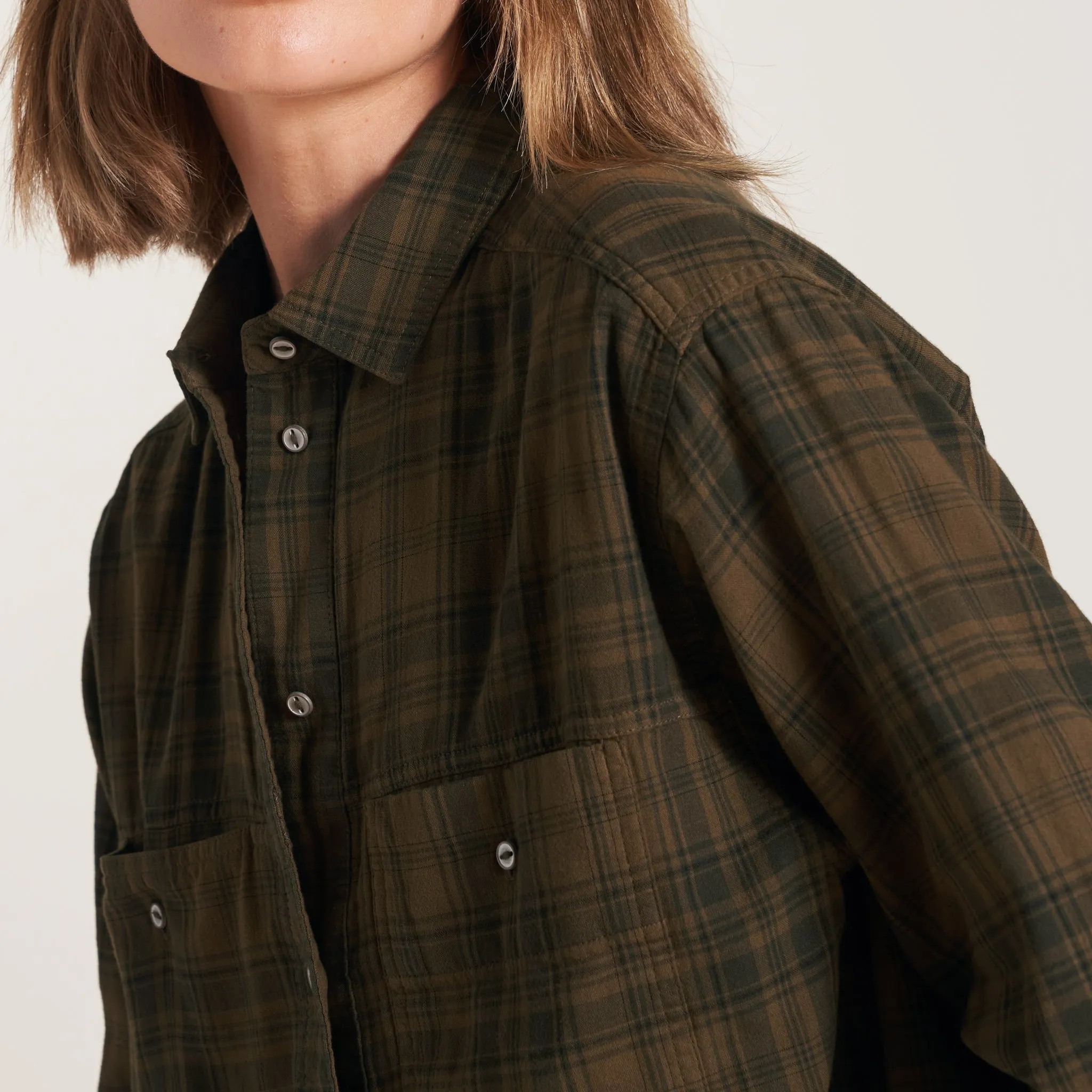 Dallas Oversized Plaid Shirt sold by rowan product image thumbnail 3