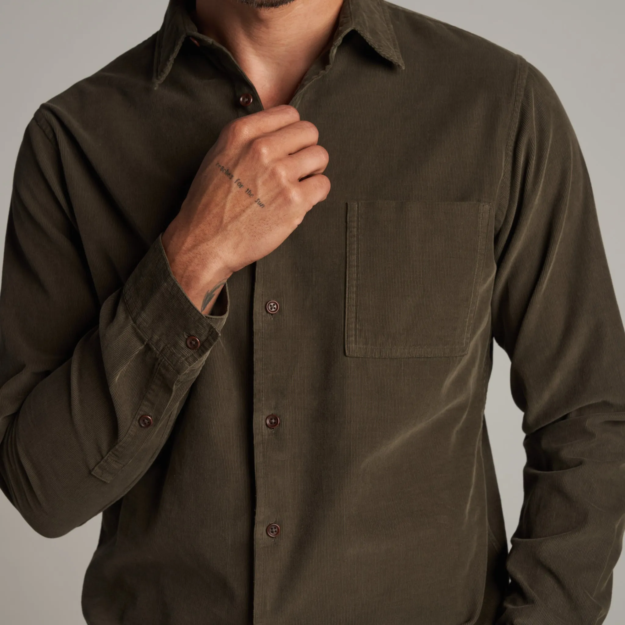 Nobel Fine Wale Cord Shirt sold by rowan product image thumbnail 3