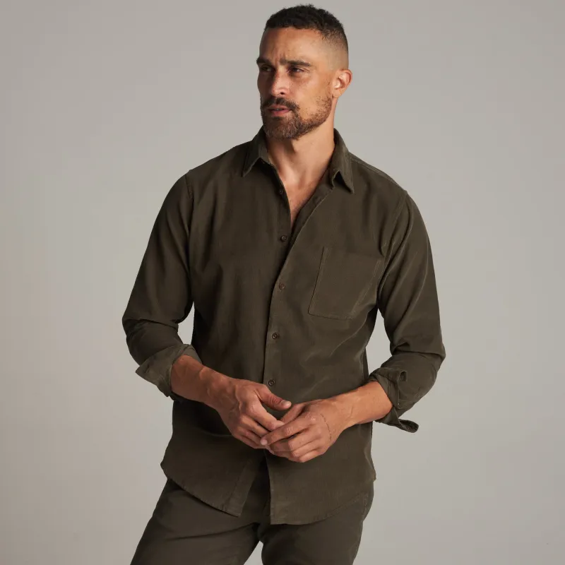 Nobel Fine Wale Cord Shirt made by rowan