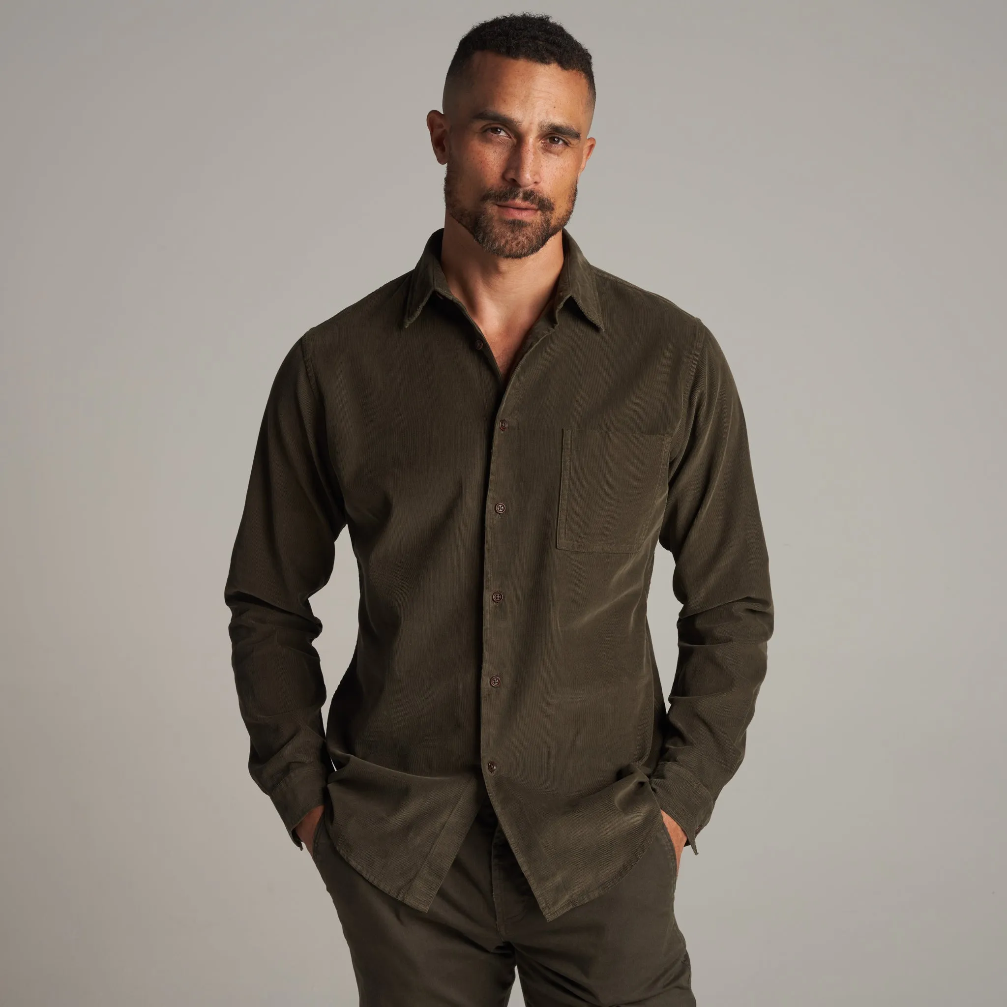 Nobel Fine Wale Cord Shirt sold by rowan product image thumbnail 5