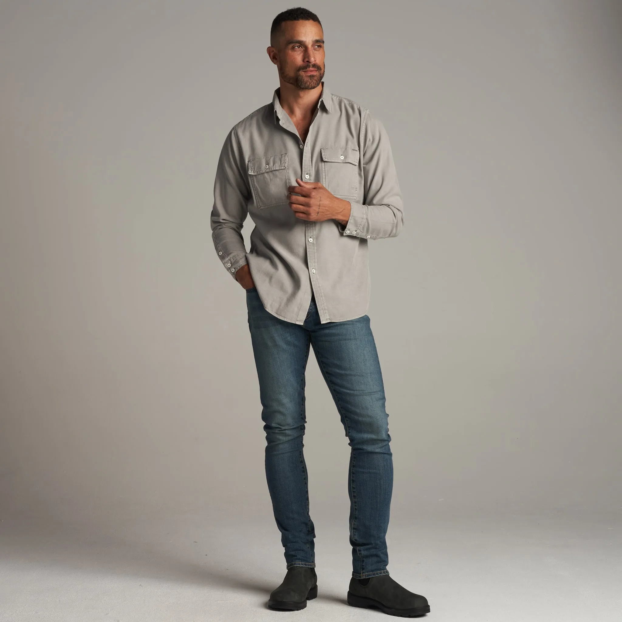 Warwick Heritage Twill Long Sleeve Shirt sold by rowan product image thumbnail 5