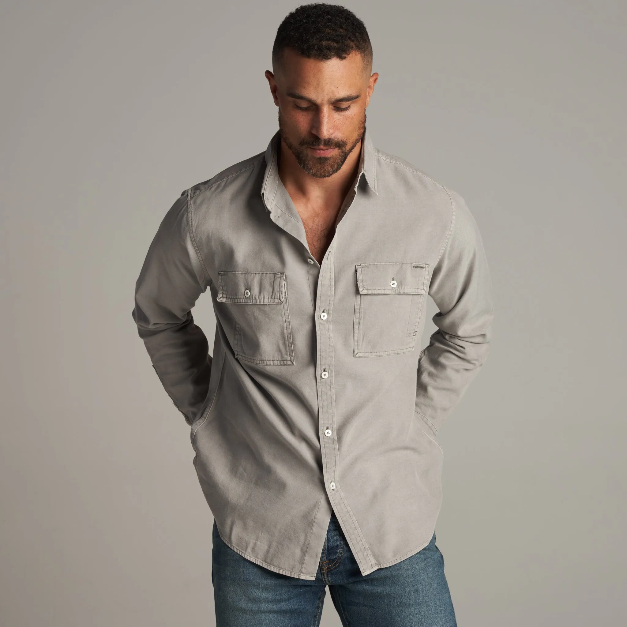 Warwick Heritage Twill Long Sleeve Shirt sold by rowan product image thumbnail 4