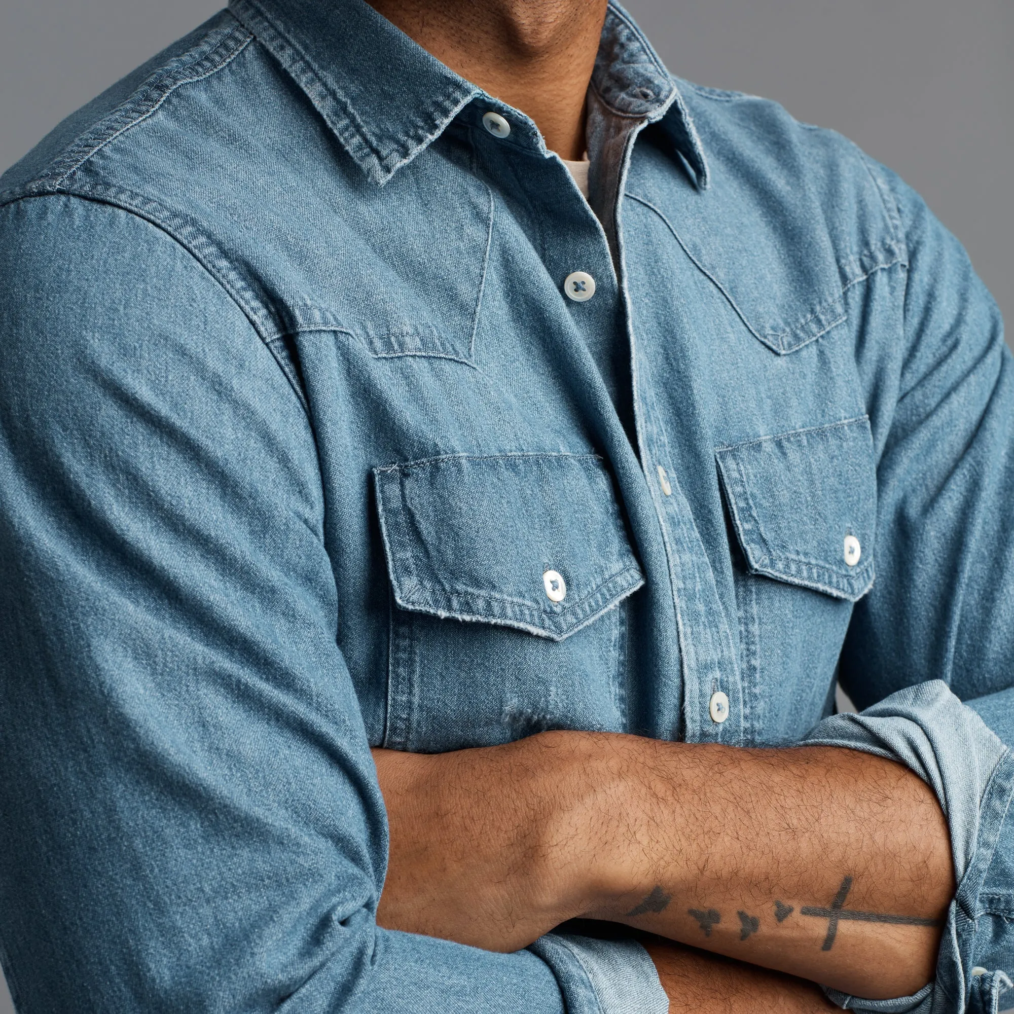 Abilene Long Sleeve Denim Shirt sold by rowan product image thumbnail 4