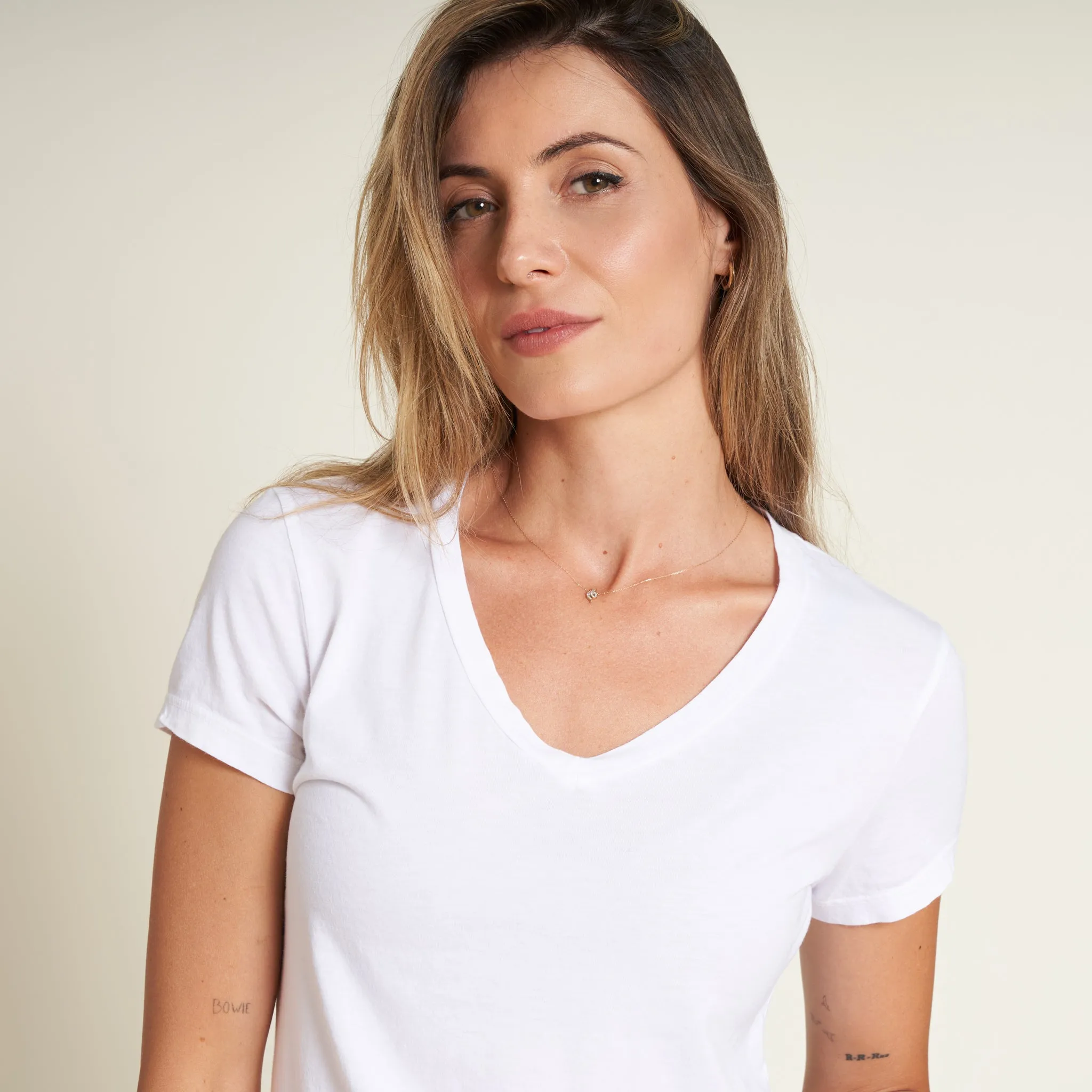 Tyler V Neck Tee sold by rowan product image thumbnail 4