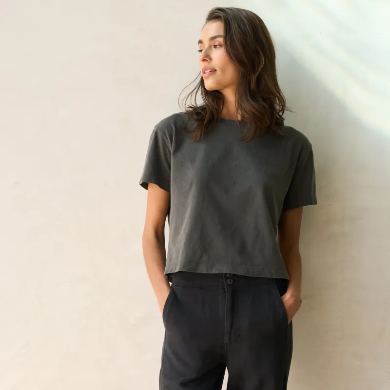 Reagan Short Sleeve Boyfriend Tee made by rowan