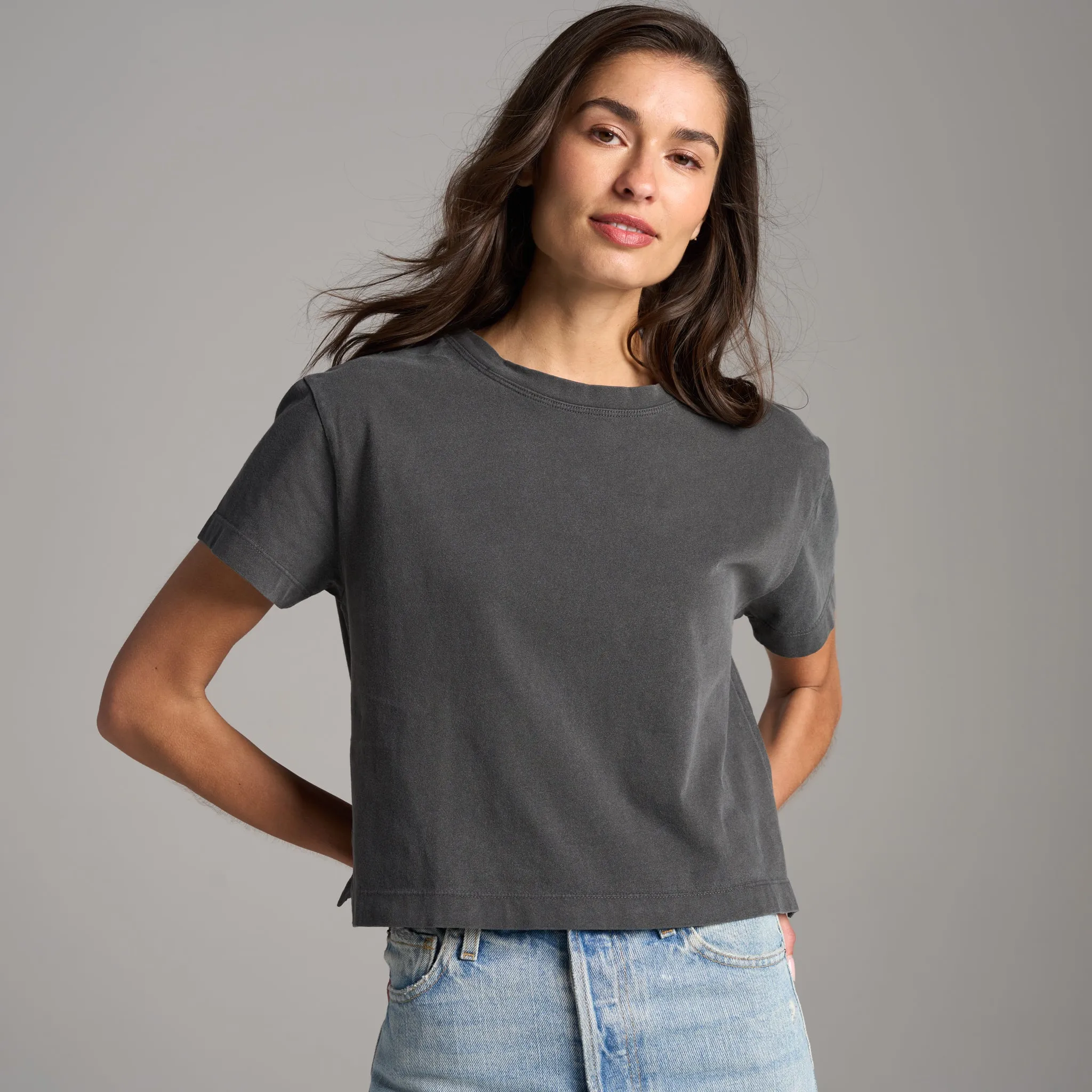 Reagan Short Sleeve Boyfriend Tee sold by rowan product image thumbnail 2