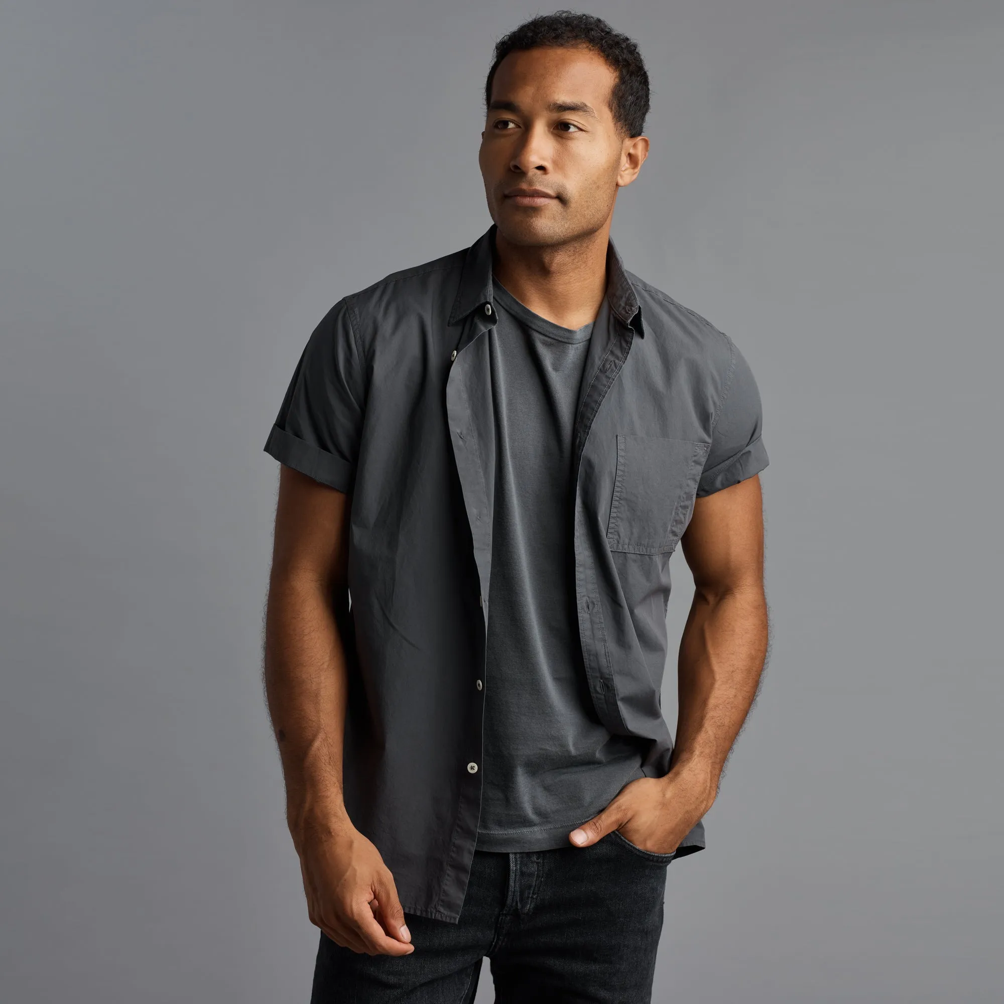 Houston Short Sleeve Poplin Shirt sold by rowan product image thumbnail 2