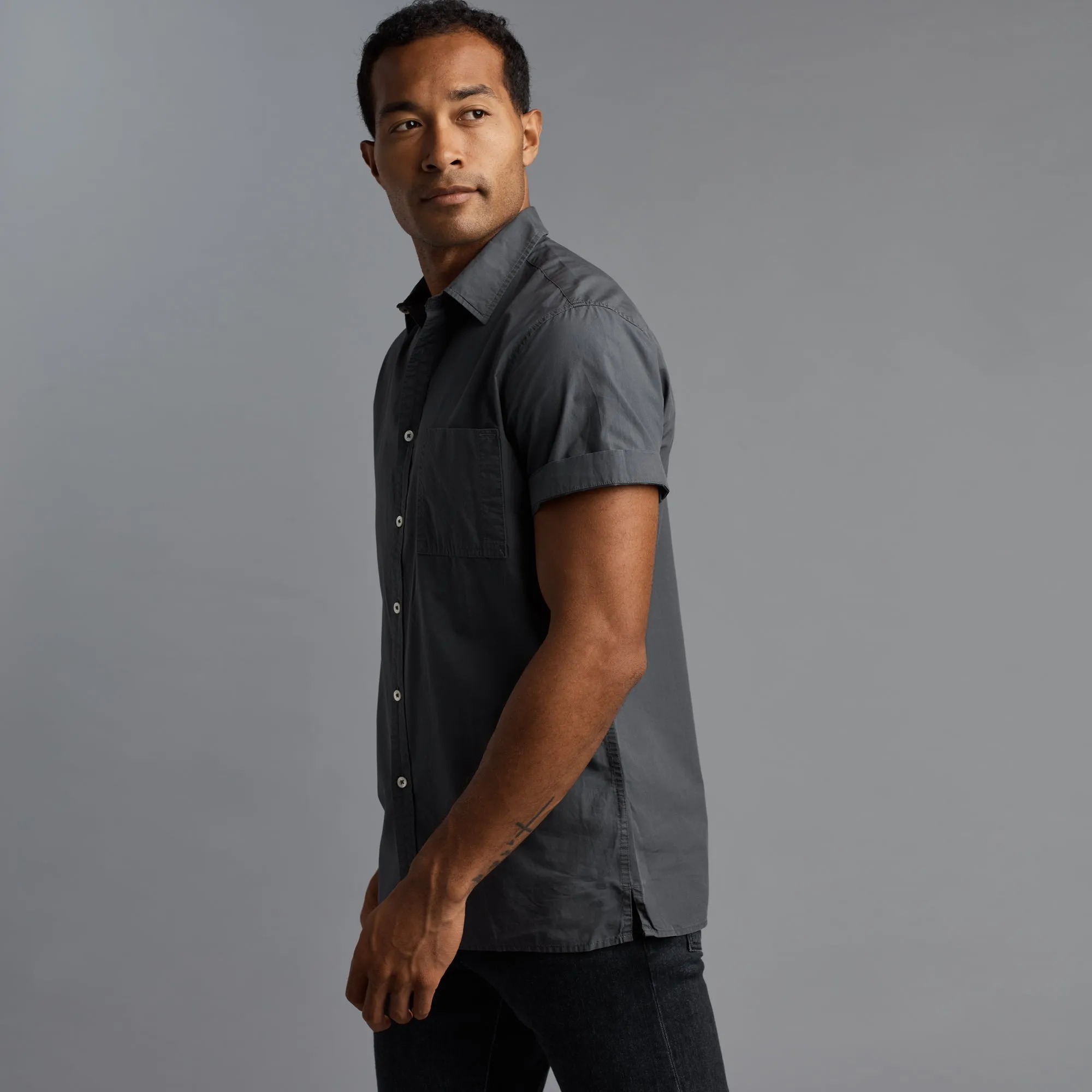 Houston Short Sleeve Poplin Shirt sold by rowan product image thumbnail 3