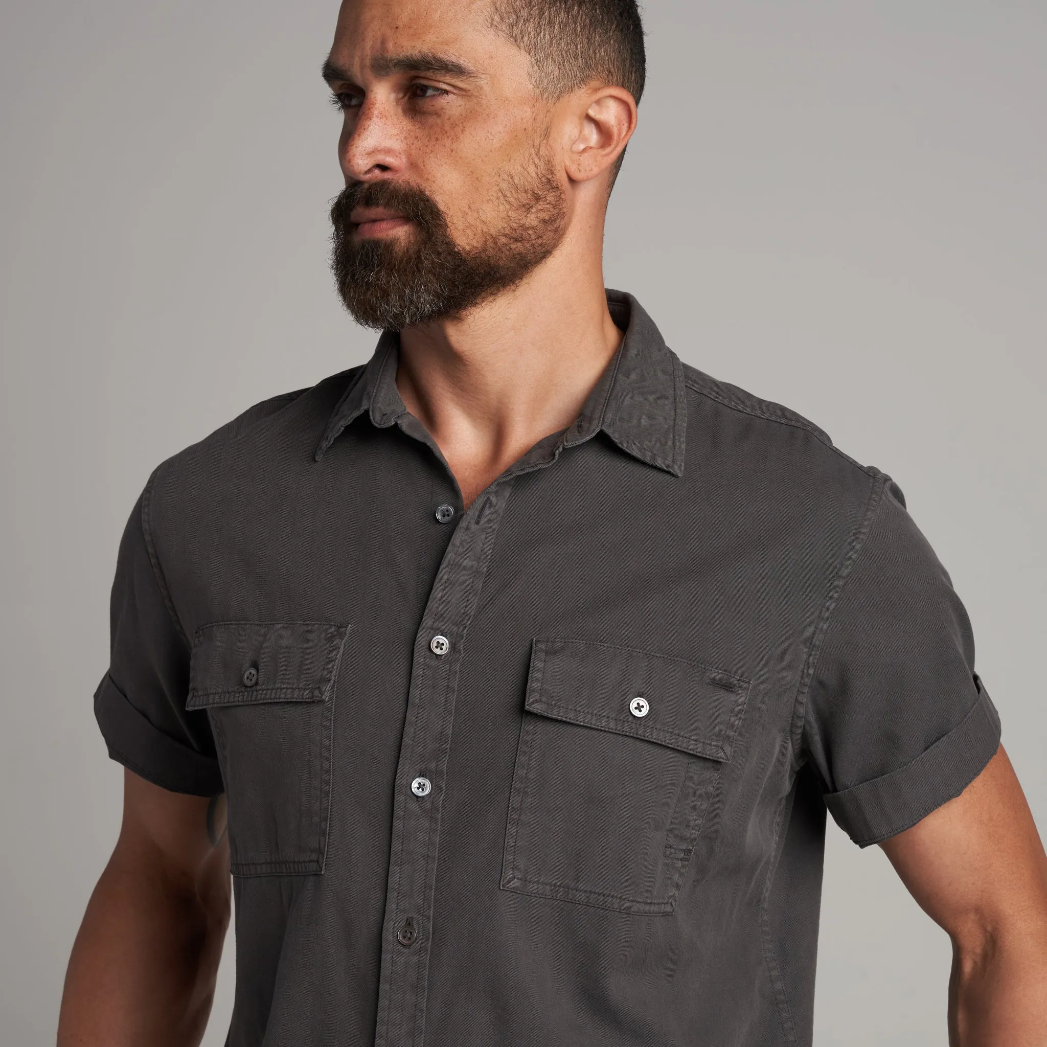 Riley Heritage Twill Short Sleeve Shirt sold by rowan product image thumbnail 4