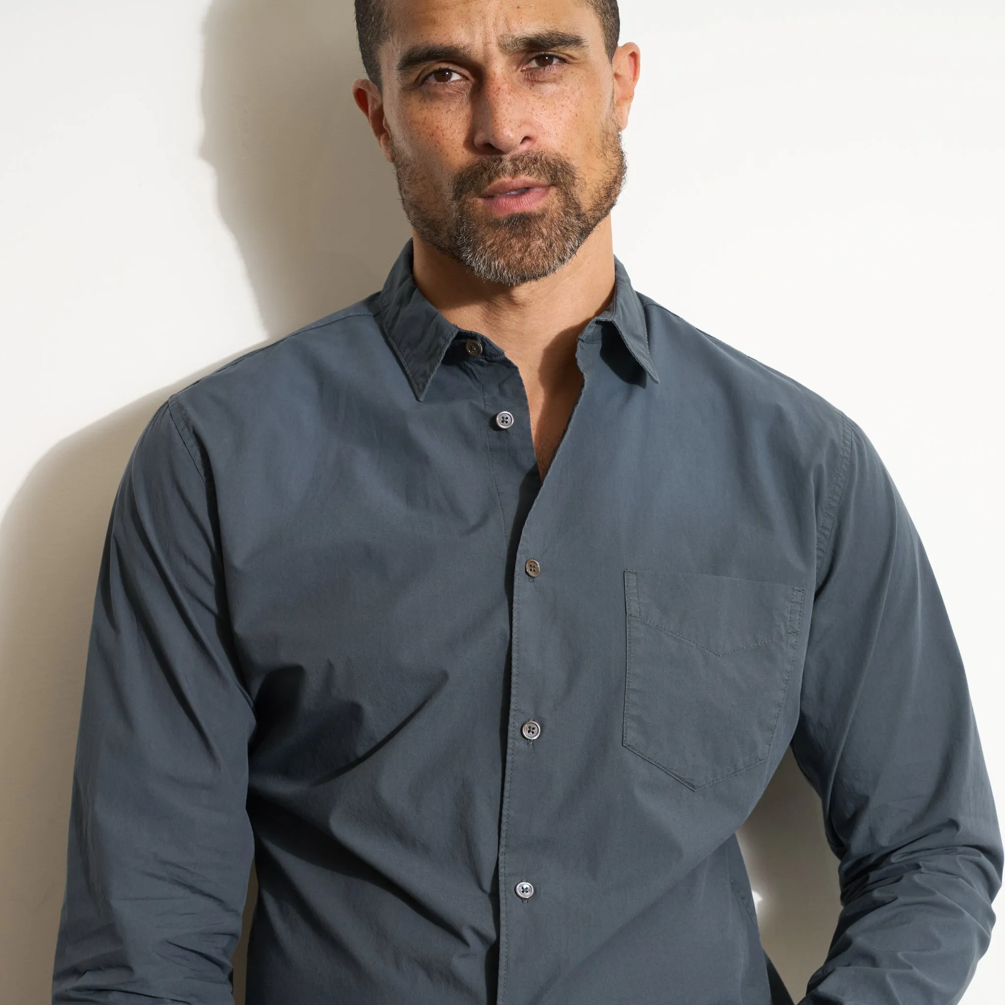 Everett Poplin Shirt sold by rowan