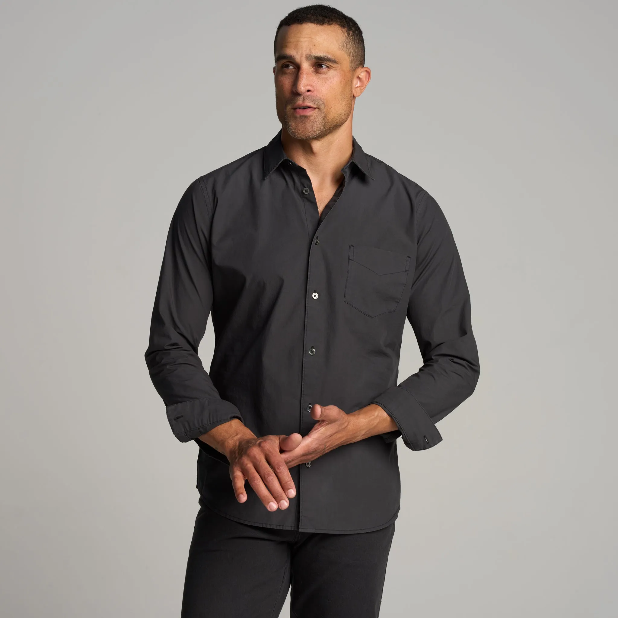 Everett Poplin Shirt sold by rowan product image thumbnail 5