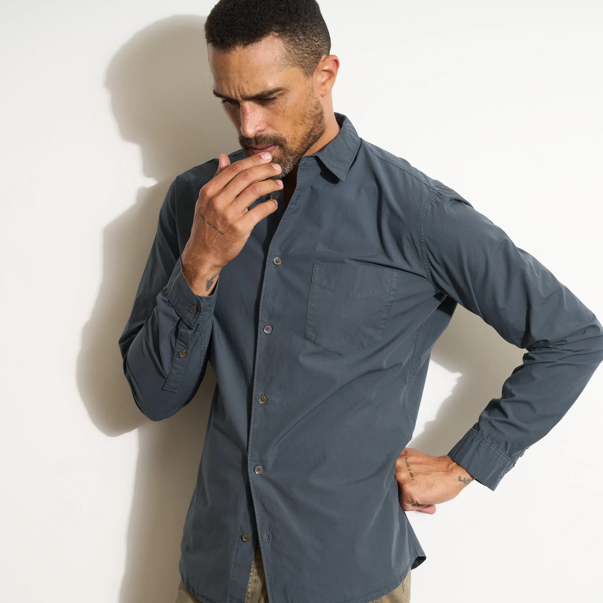 Everett Poplin Shirt sold by rowan product image thumbnail 3