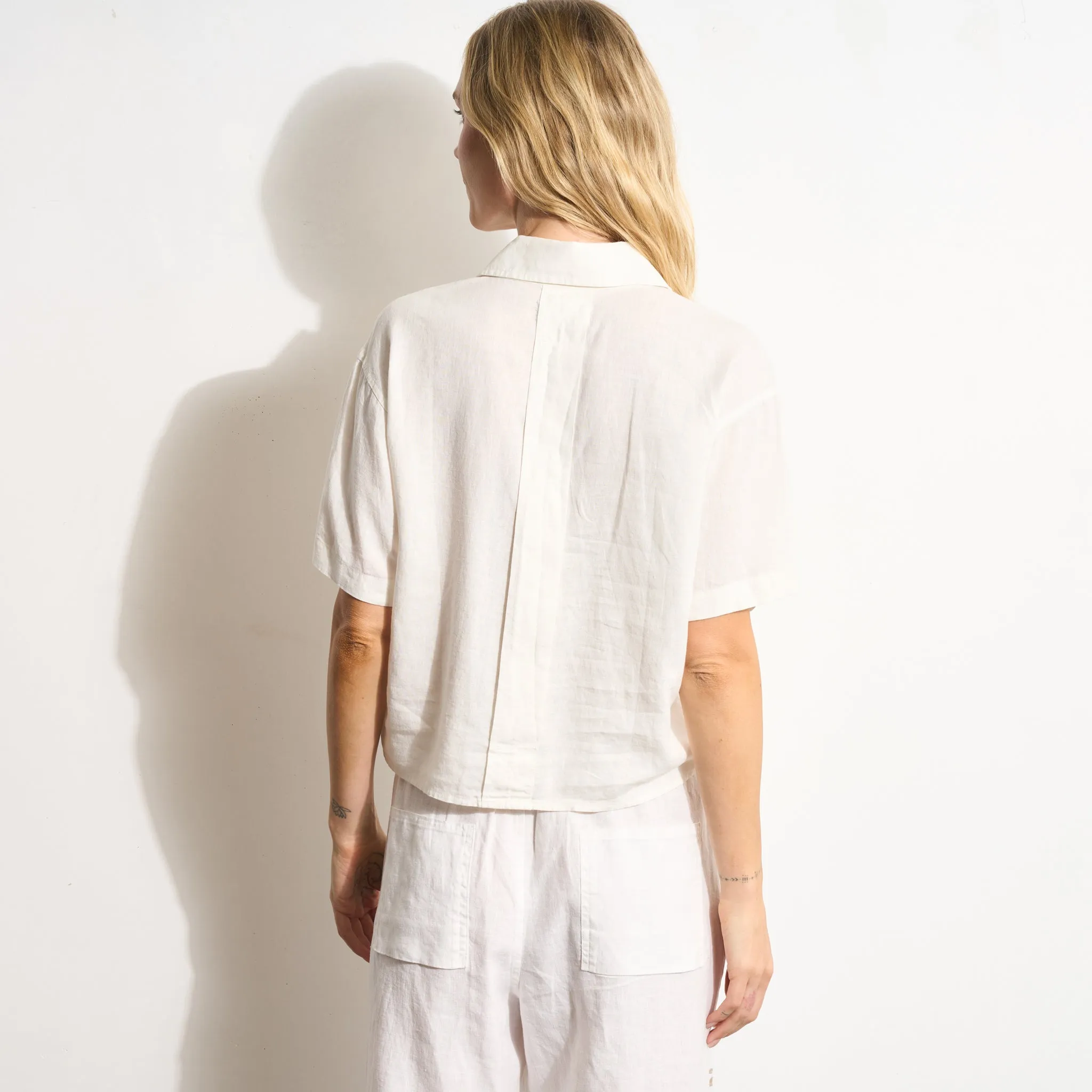 Violet Short Sleeve Linen Shirt sold by rowan product image thumbnail 4