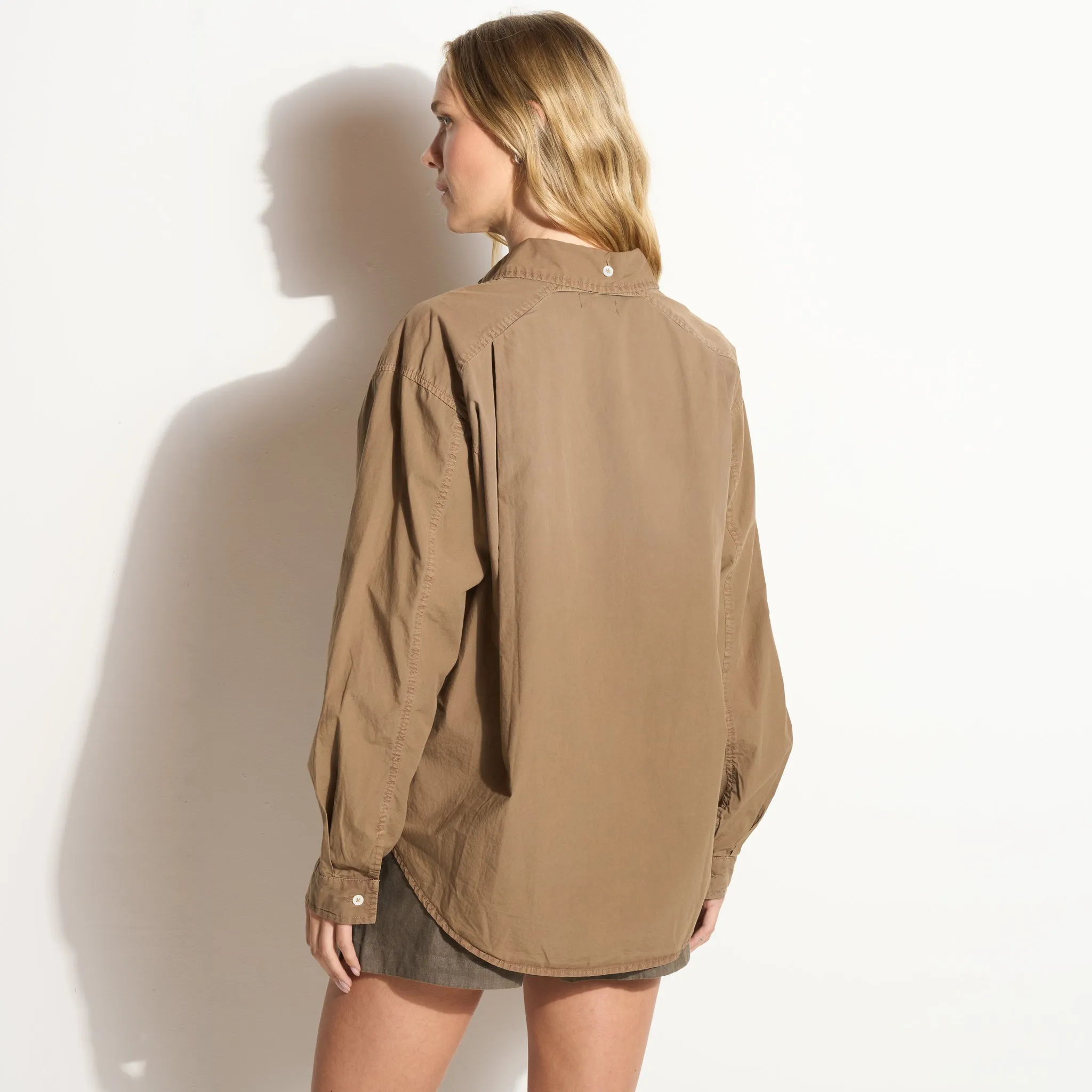 Ophelia Poplin Boyfriend Shirt sold by rowan product image thumbnail 5