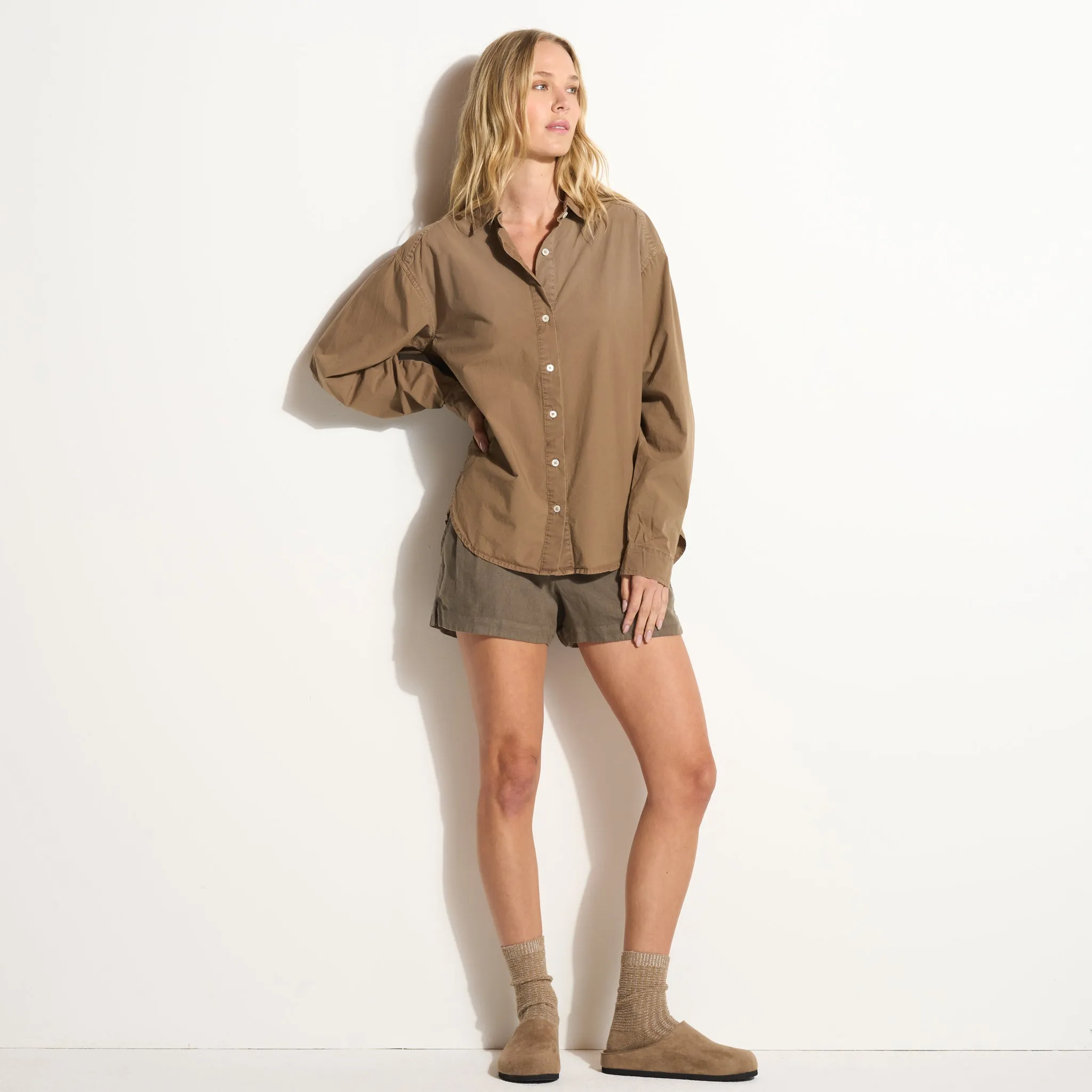 Ophelia Poplin Boyfriend Shirt sold by rowan product image thumbnail 2