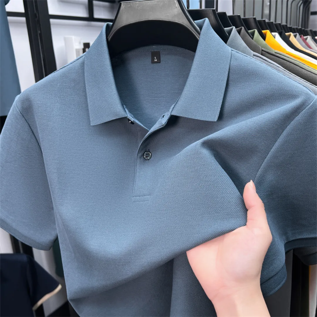Bennett™ | Lightweight Cotton Polo Shirt sold by Rowan Toronto product image thumbnail 4