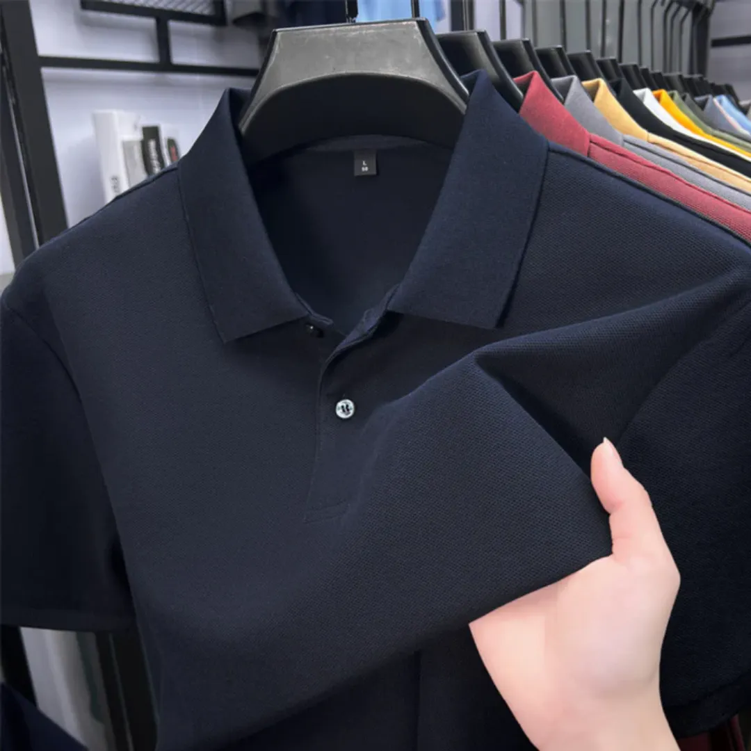 Bennett™ | Lightweight Cotton Polo Shirt sold by Rowan Toronto product image thumbnail 5