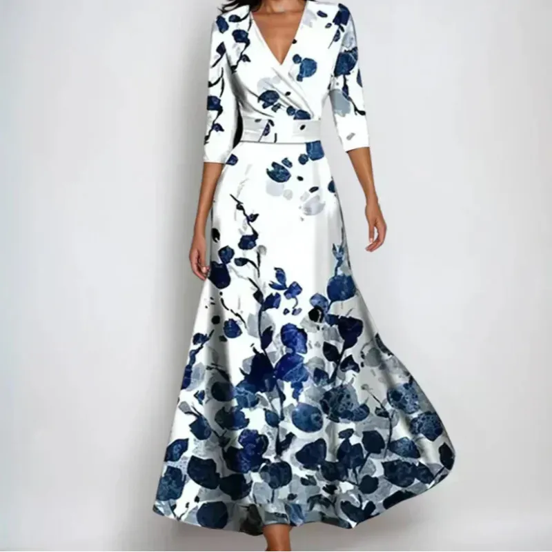 Emily | V-Neck Floral Tie-Waist Dress made by Rowan Toronto