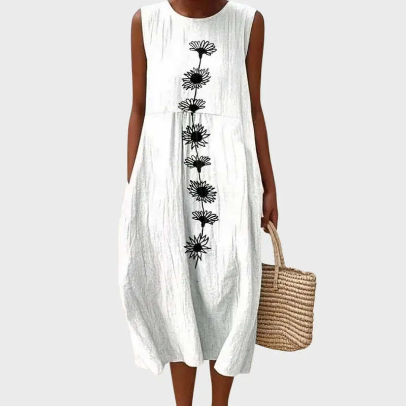 Liliana | Casual Loose Floral Dress made by Rowan Toronto