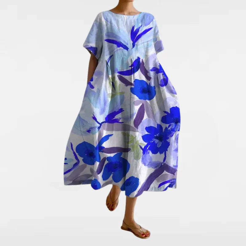 AISHA | LOOSE FLORAL SUMMER DRESS made by Rowan Toronto