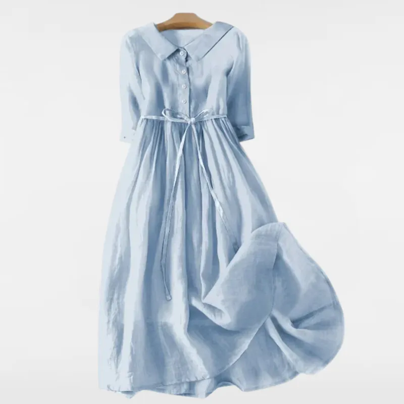 THALIA CASUAL COLLARED DRESS made by Rowan Toronto