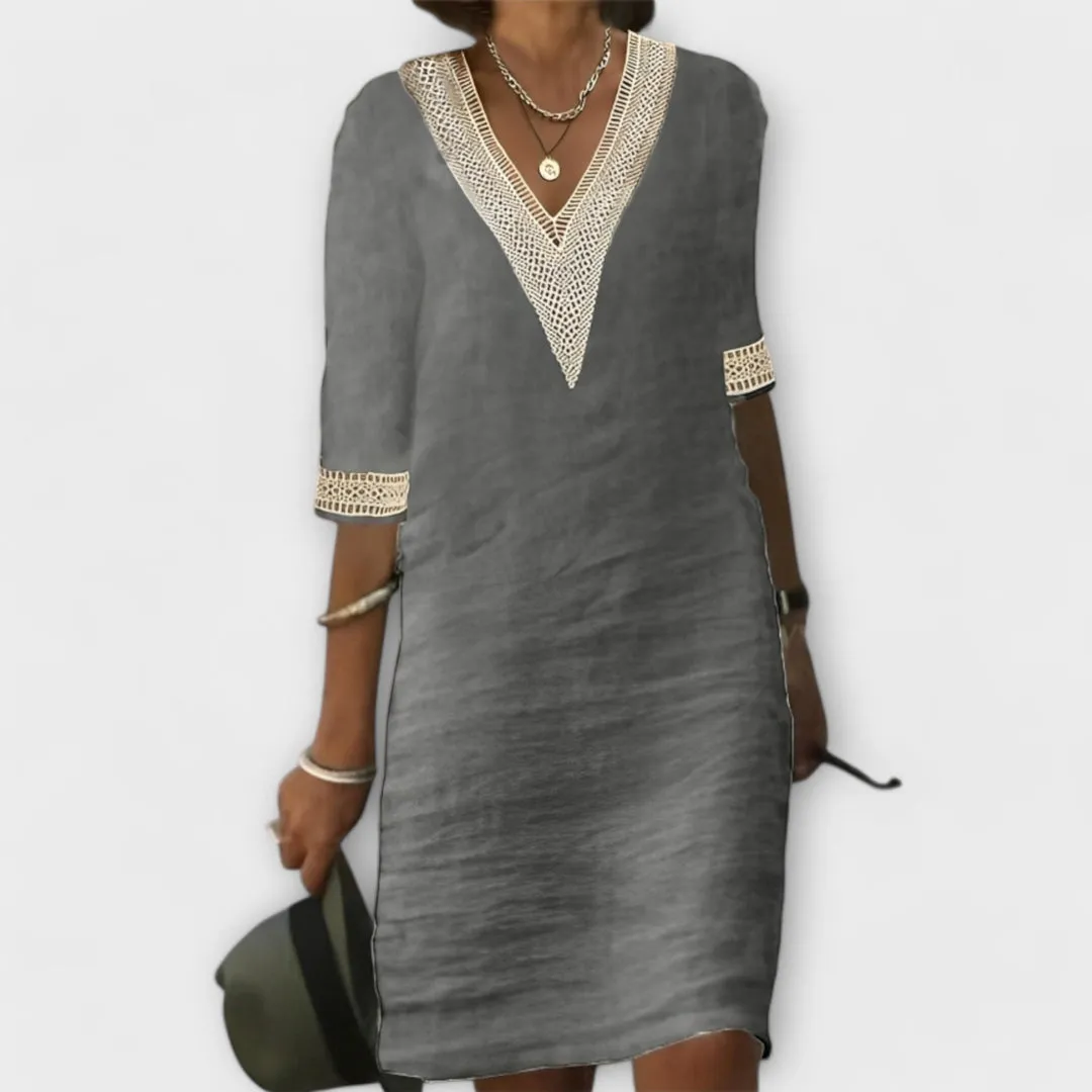 FLOR | CASUAL MID-SLEEVED DRESS sold by Rowan Toronto product image thumbnail 3