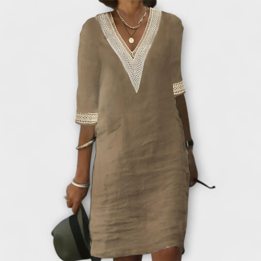 FLOR | CASUAL MID-SLEEVED DRESS sold by Rowan Toronto product image thumbnail 4