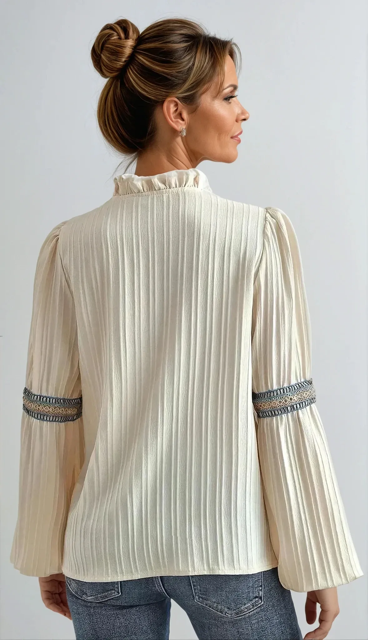 KINSLEY | LUXURIOUS V-NECK BLOUSE sold by Rowan Toronto product image thumbnail 4