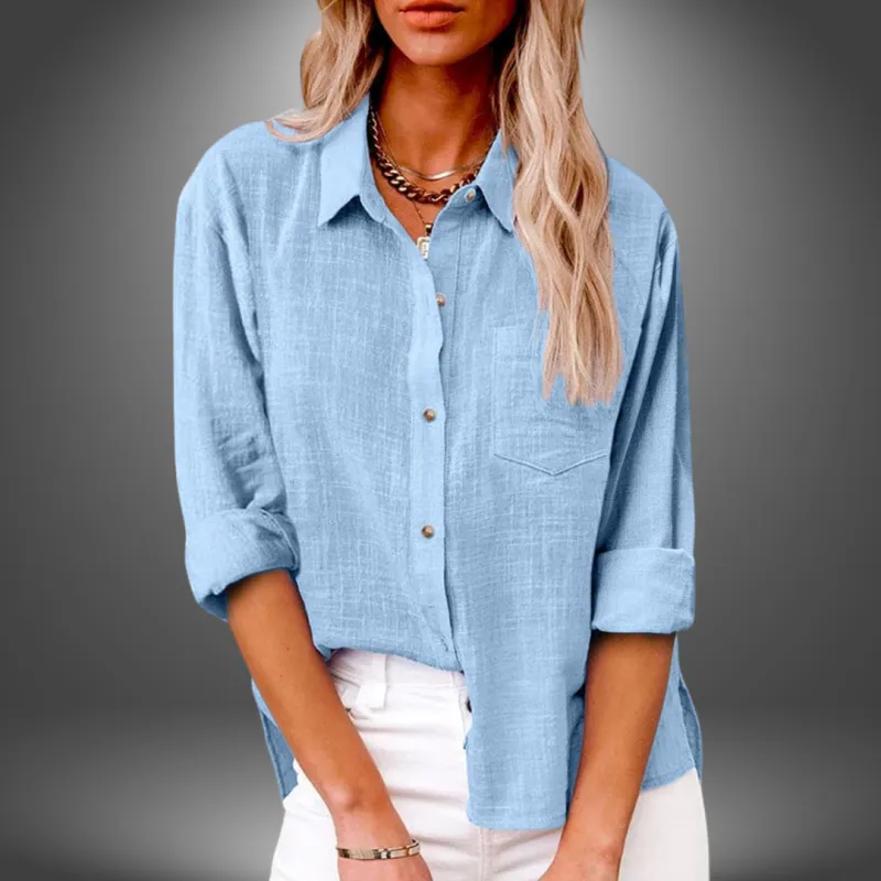 JOSEPHINE | CASUAL COLLARED BLOUSE made by Rowan Toronto