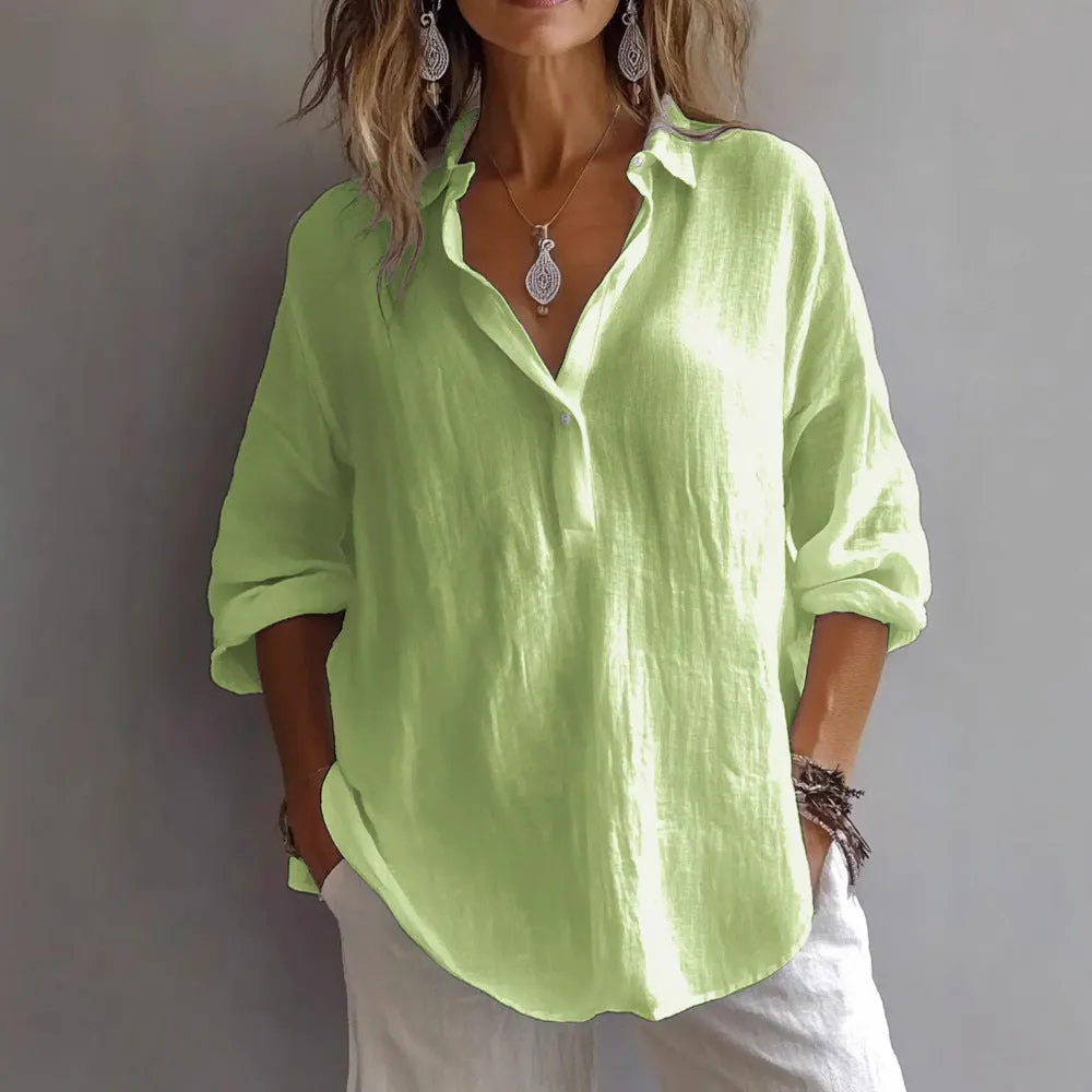 DIANE | LOOSE V-NECK BLOUSE sold by Rowan Toronto product image thumbnail 4