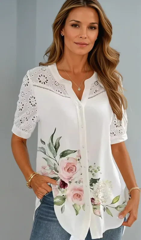ANDI | CASUAL LACE BLOUSE made by Rowan Toronto