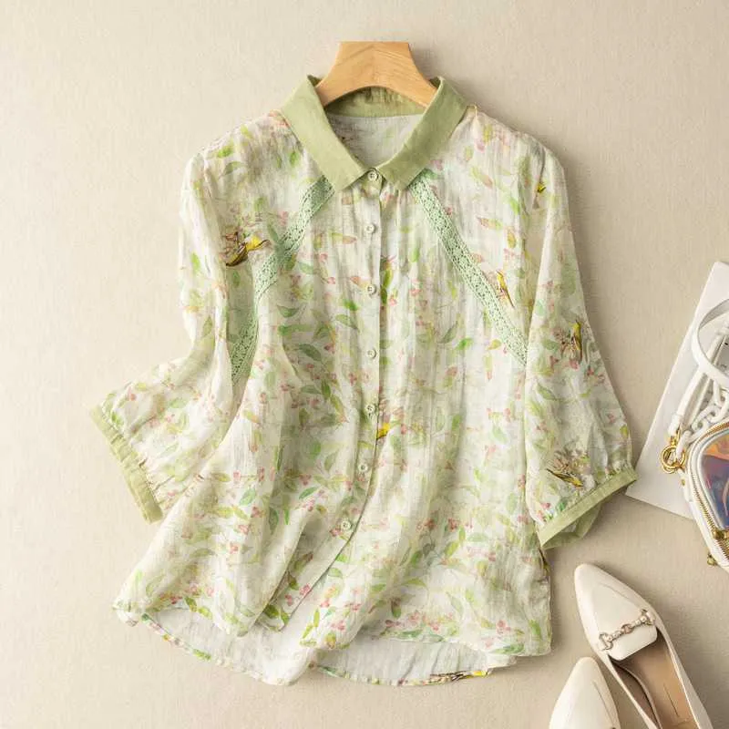 NICOLE | LONG SLEEVED CASUAL LINEN BLOUSE sold by Rowan Toronto product image thumbnail 3