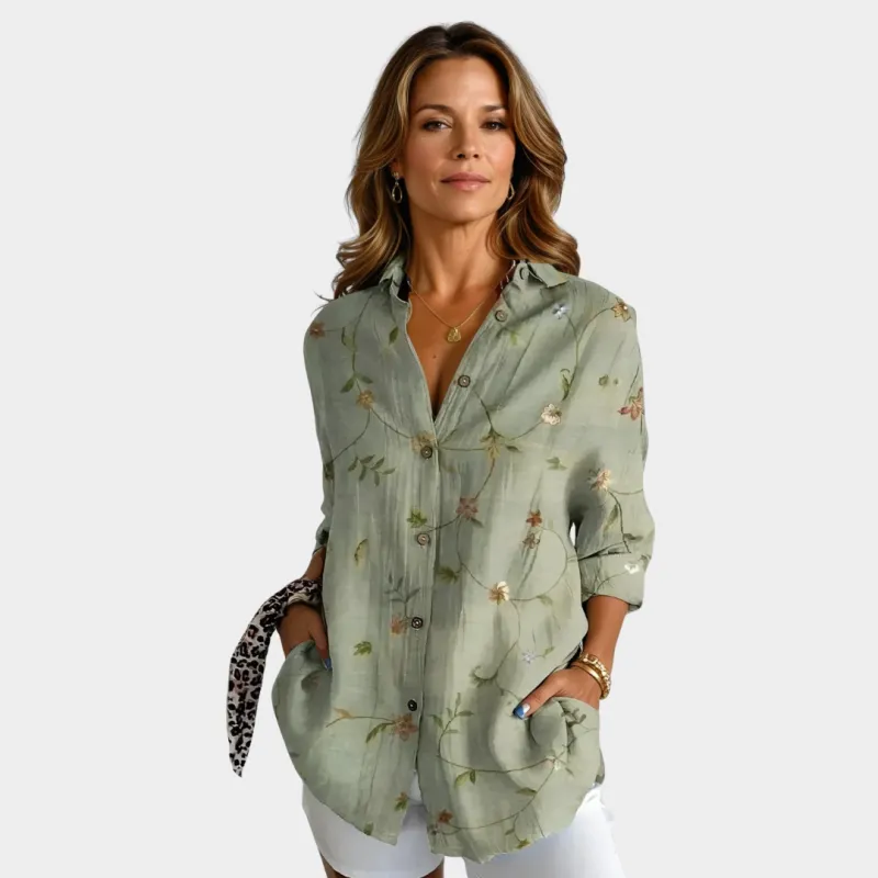 KATE |  CASUAL PRINTED BLOUSE sold by Rowan Toronto