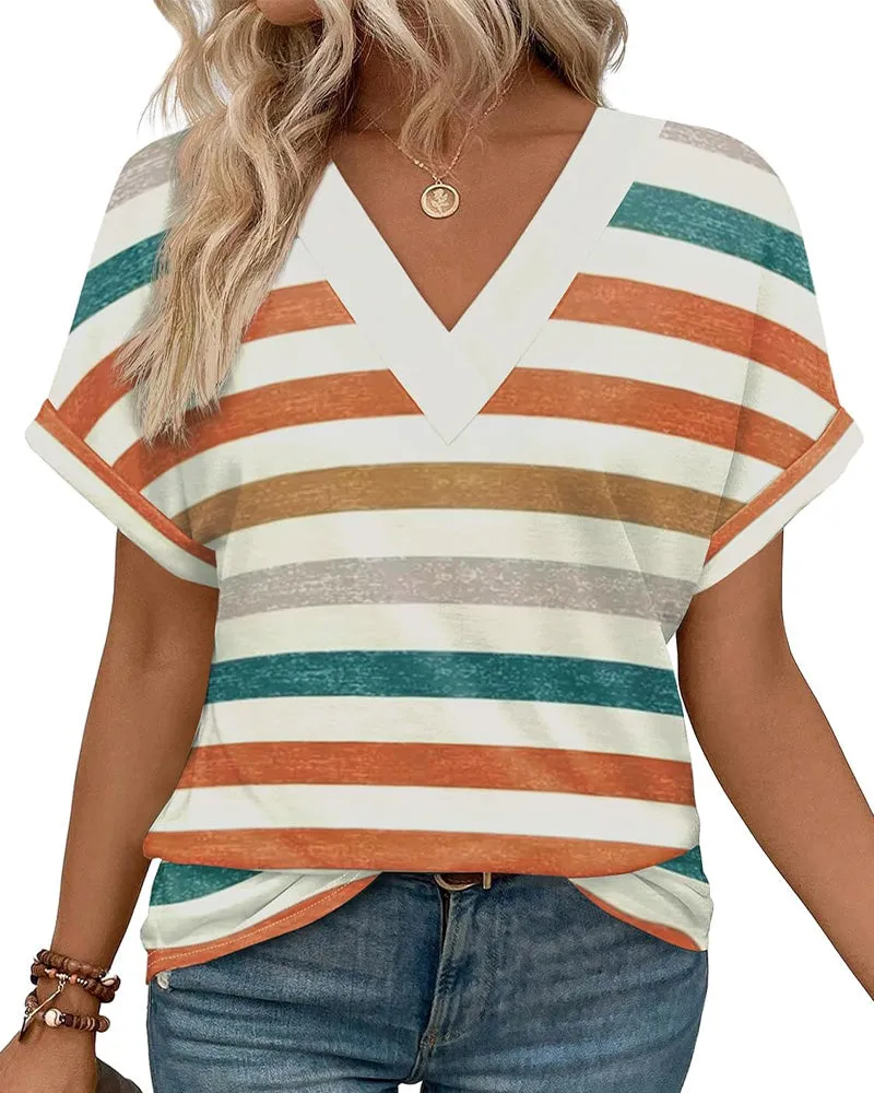 ASTER | STYLISH LOOSE STRIPED BLOUSE sold by Rowan Toronto product image thumbnail 2