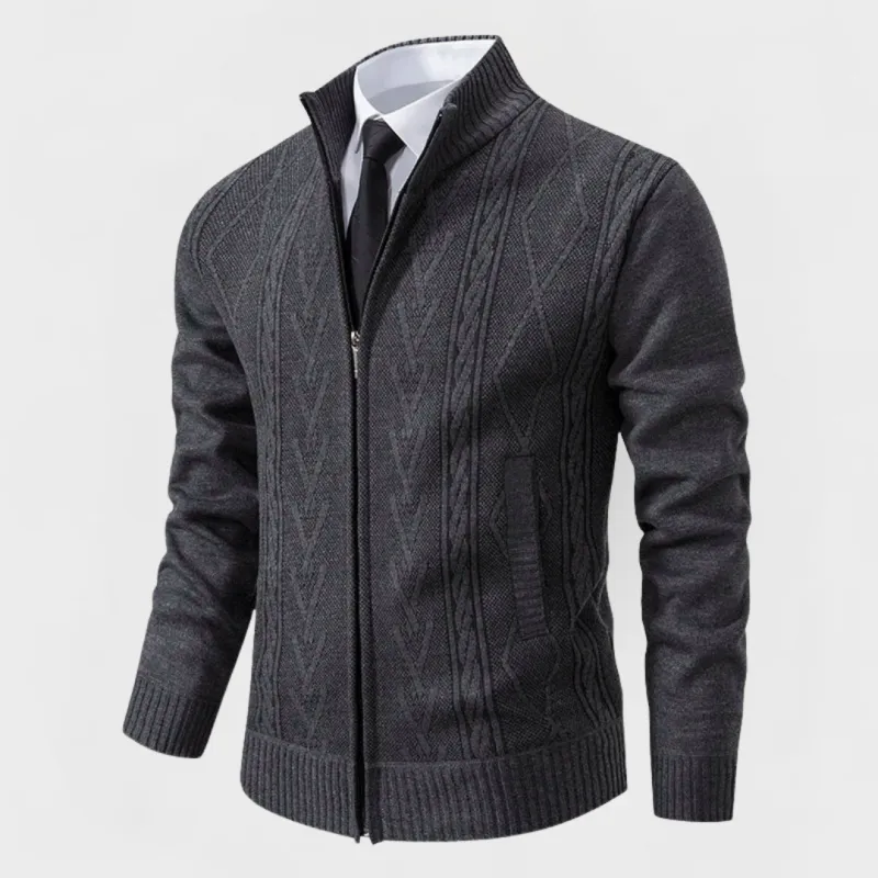 Dylan™ | Refined Zip Cardigan made by Rowan Toronto