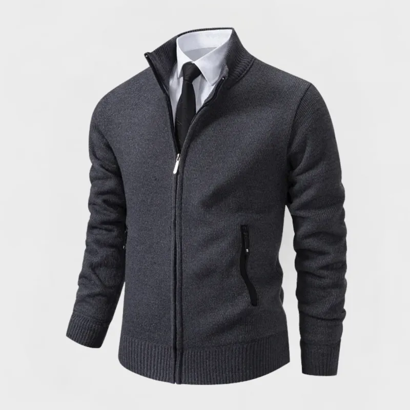 Grant™ | Minimal Zip Cardigan made by Rowan Toronto