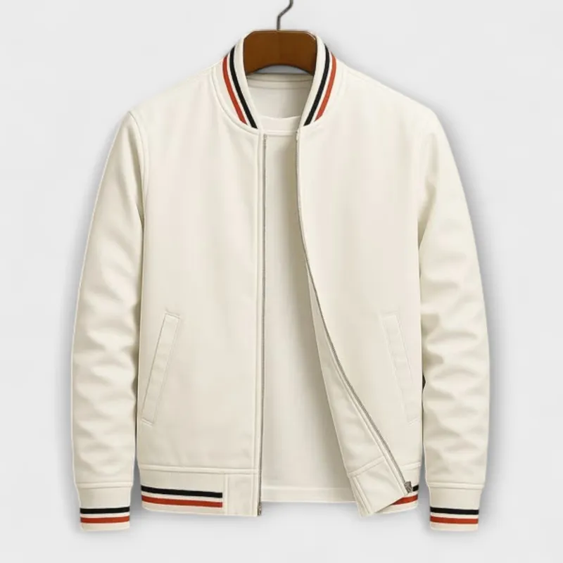 Jasper™ | Striped Bomber Jacket made by Rowan Toronto