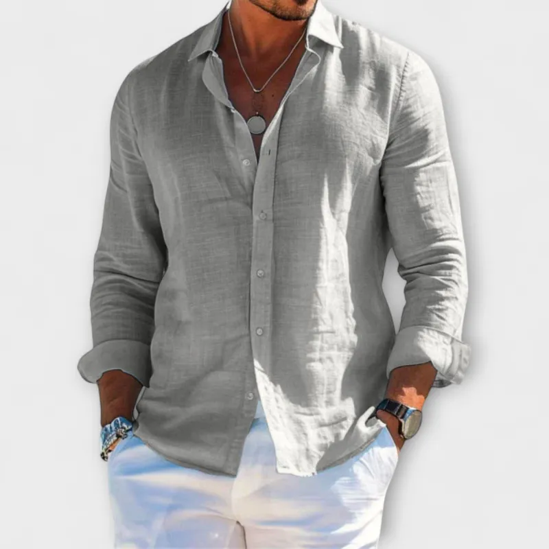 Elian™ | Elegant Long-Sleeve Shirt made by Rowan Toronto