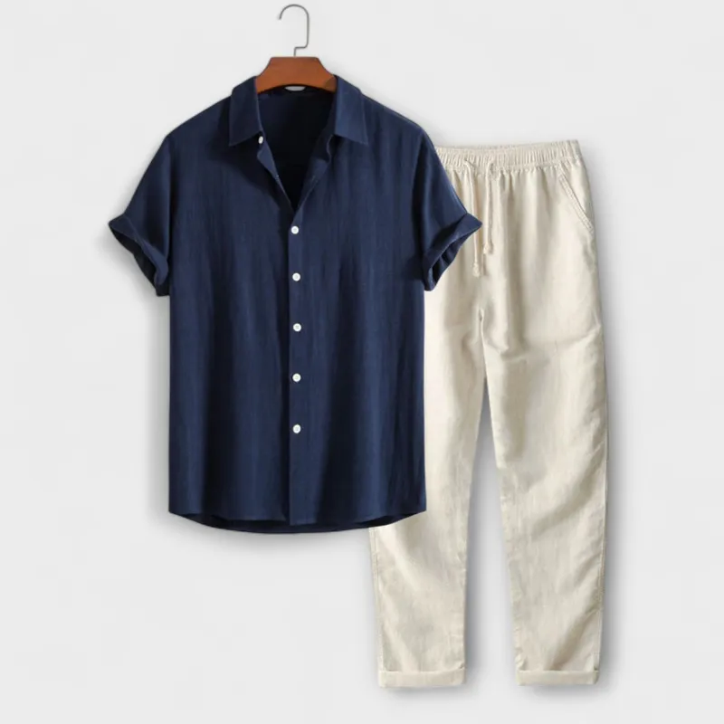Felix™ | Linen Blend Shirt & Trousers made by Rowan Toronto