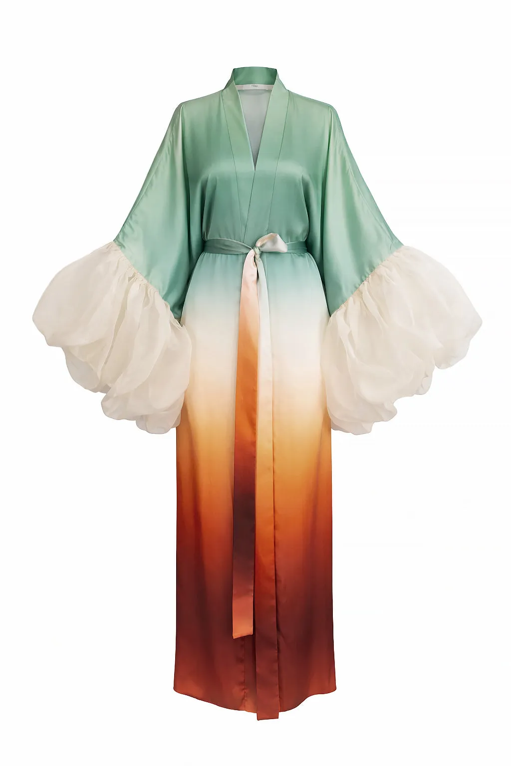 Spice Gradient Wilted Sleeve Robe sold by Fe Noel