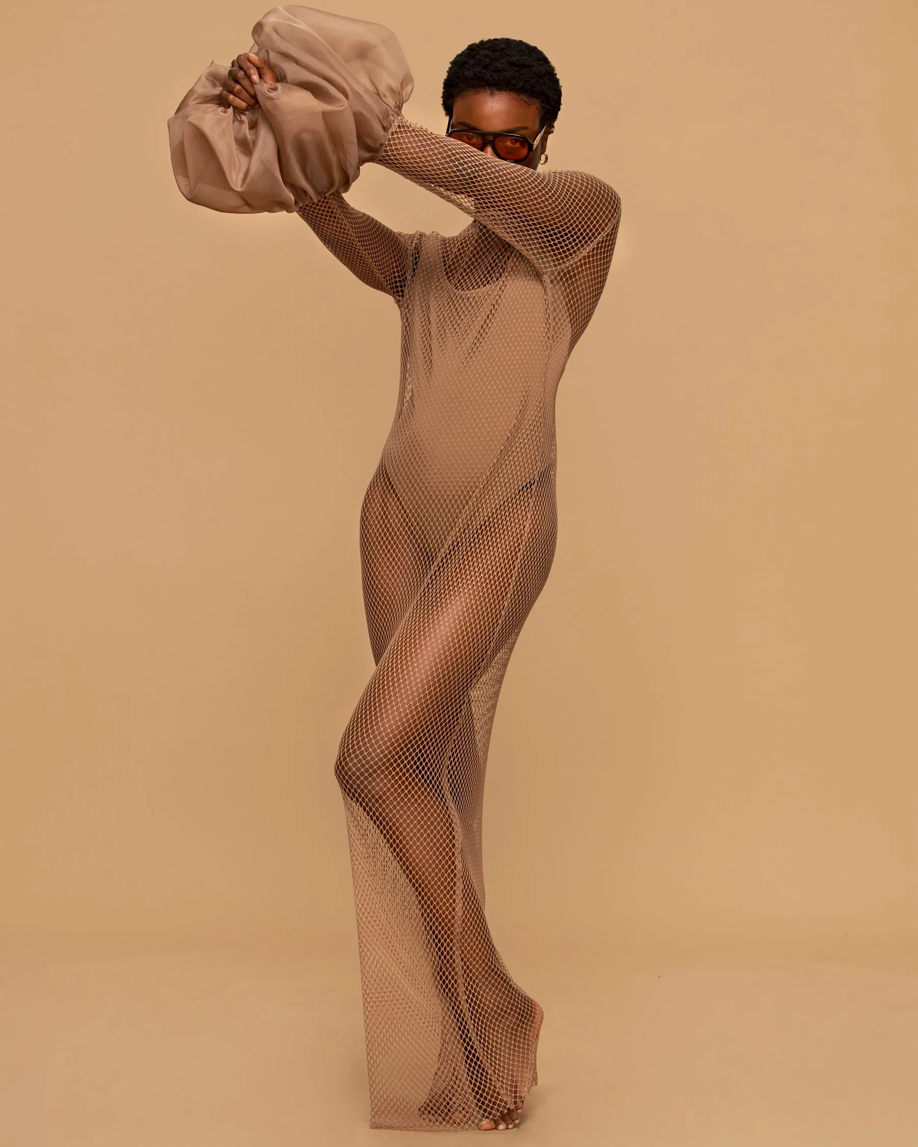 Lola Netted Dress Nude sold by Fe Noel product image thumbnail 4