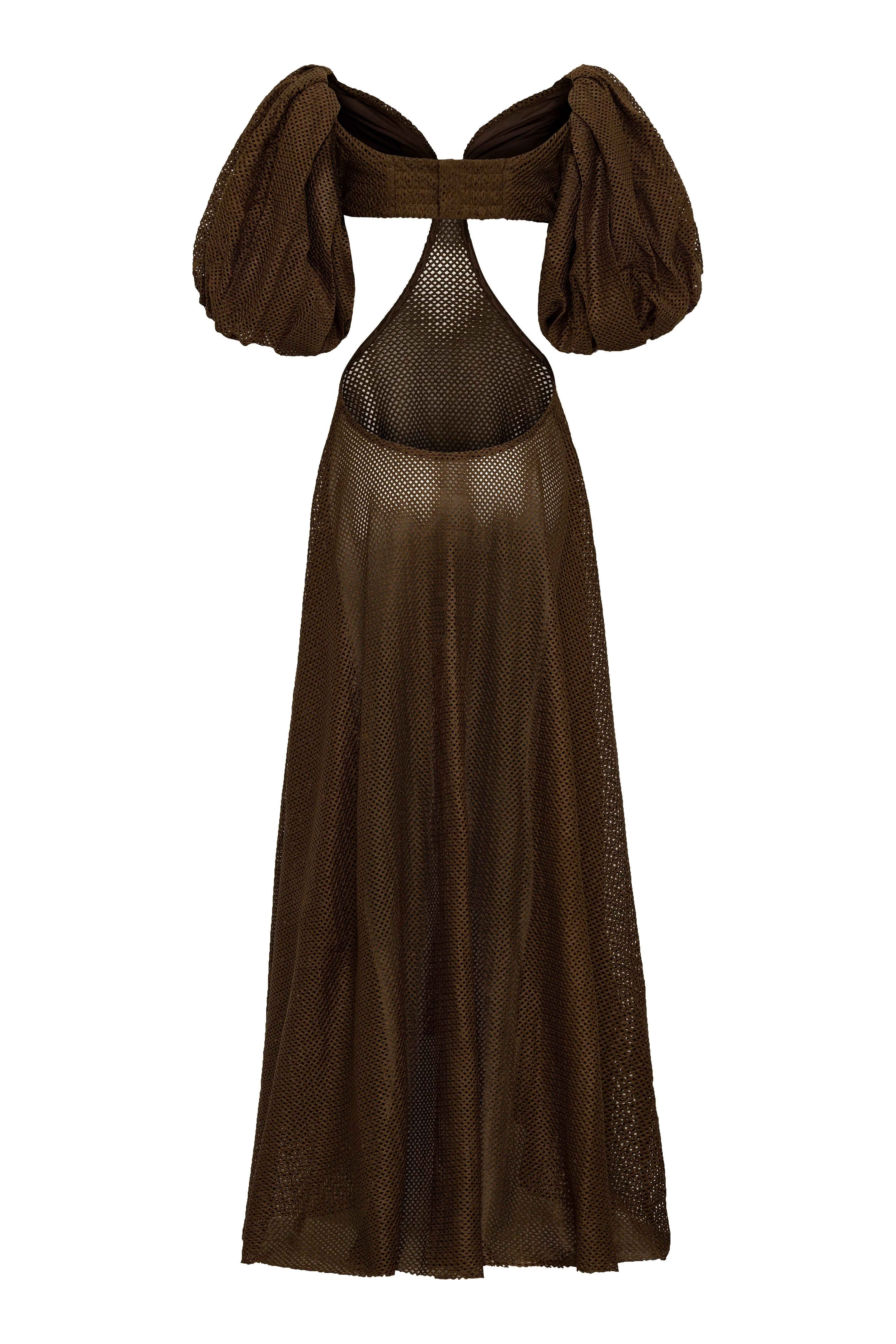 Zoe Puff Sleeve Mesh Dress sold by Fe Noel product image thumbnail 2