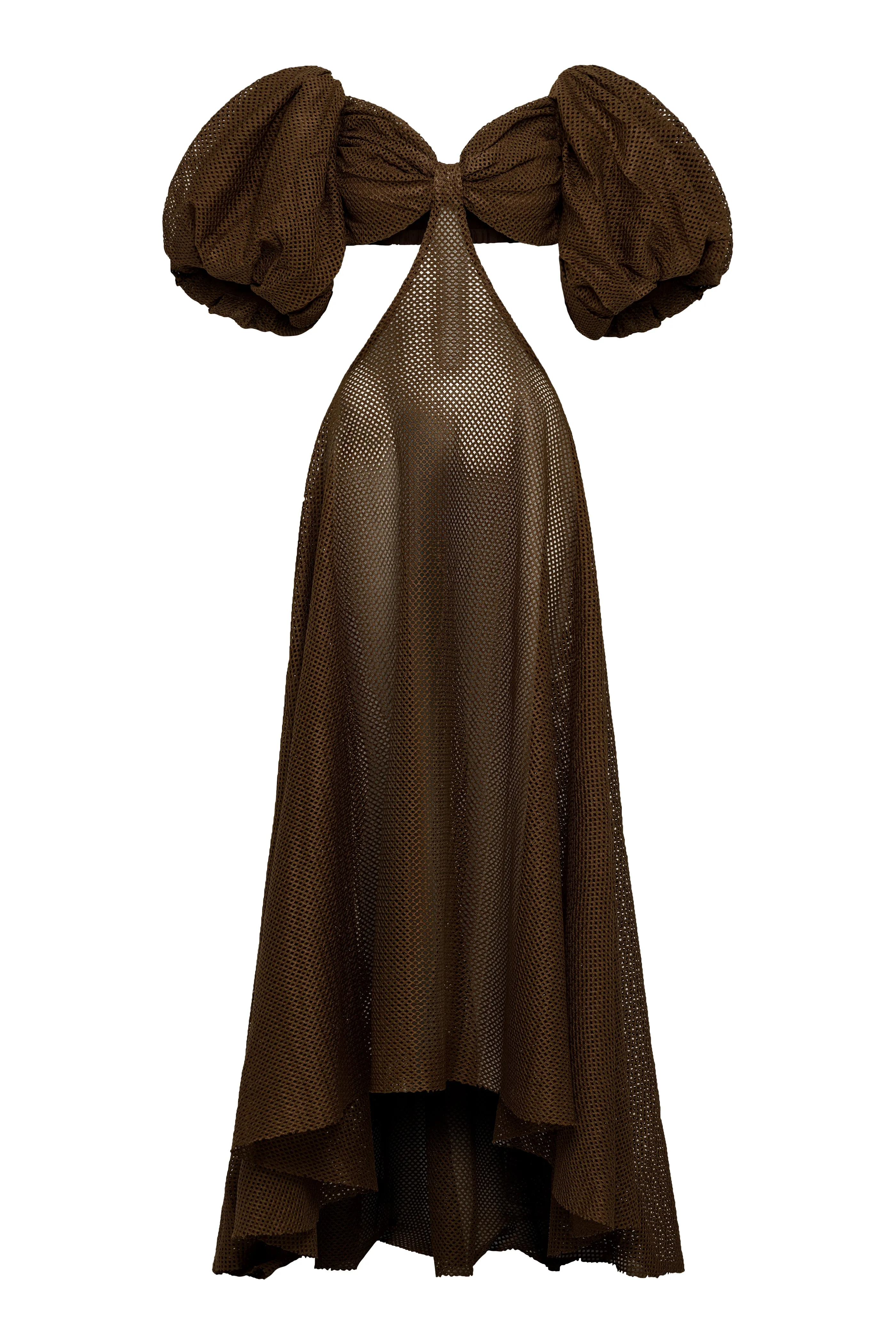 Zoe Puff Sleeve Mesh Dress sold by Fe Noel