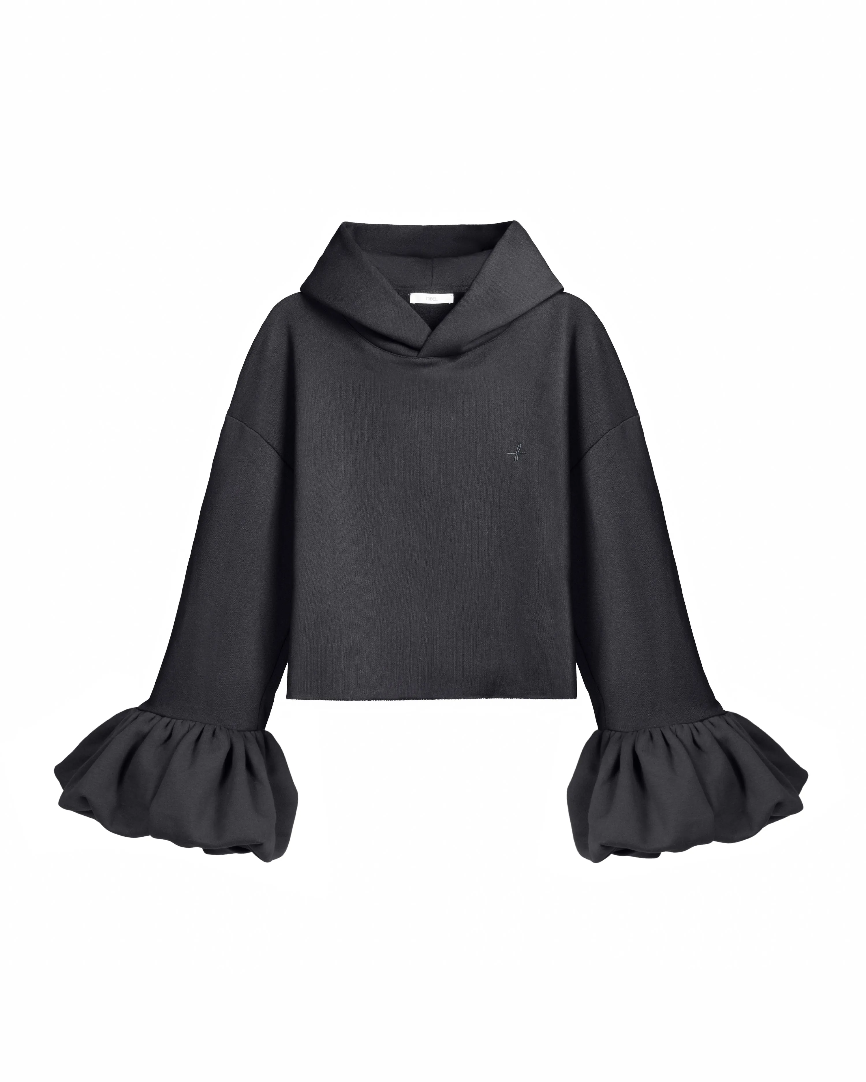 Charcoal Statement Sleeve Hoodie sold by Fe Noel
