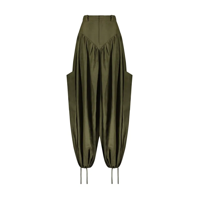 Army Green Cargo Panty Pant sold by Fe Noel
