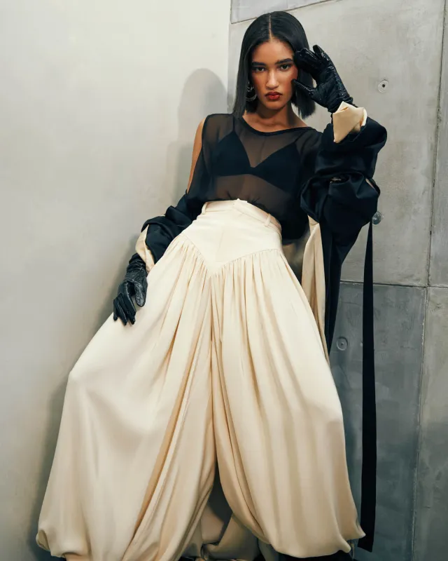 Selah Silk Panty Pant made by Fe Noel