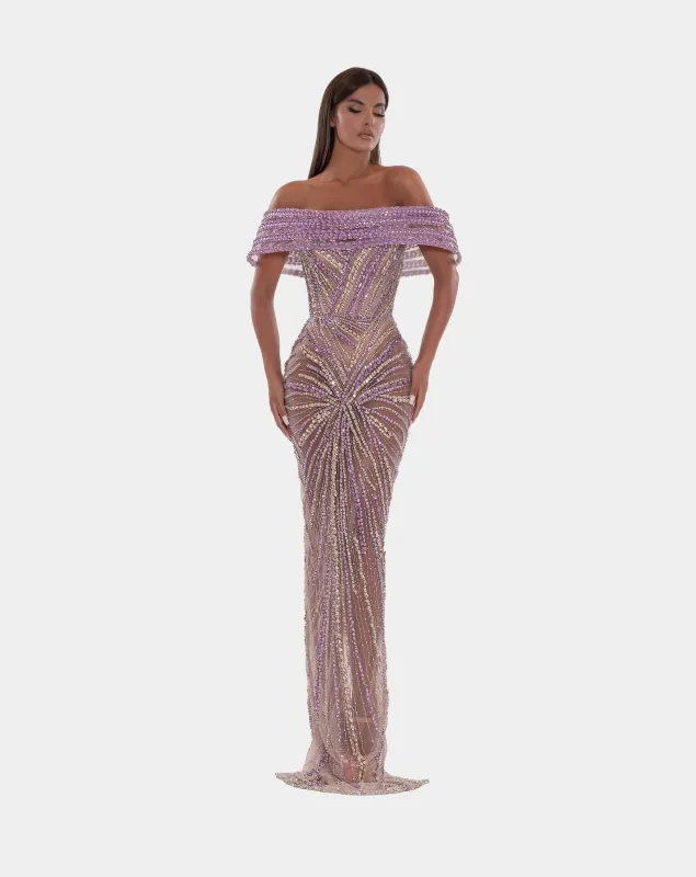 OFF SHOULDER GLAMOROUS CORSET DRESS (Limited Availability) made by Albina Dyla